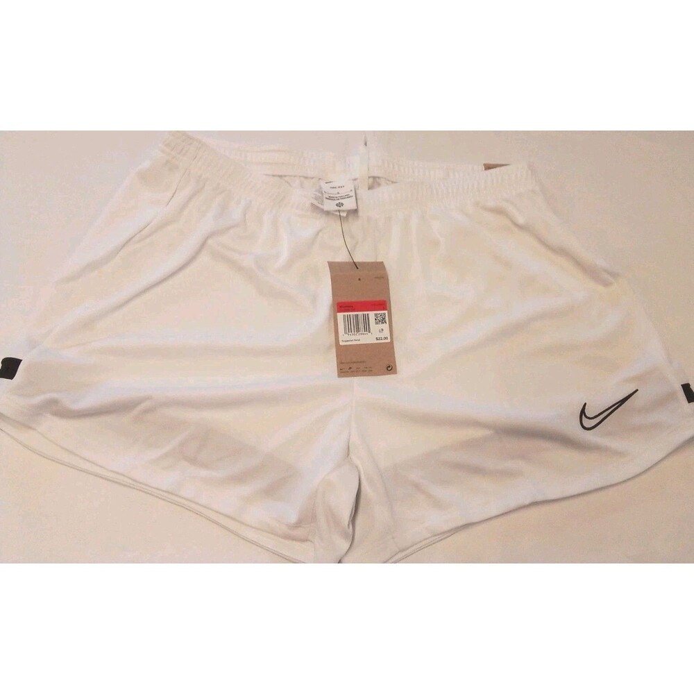 Women's Nike White‎ Standard Fit Shorts Size Large Nwt Tag Attached Small Stain